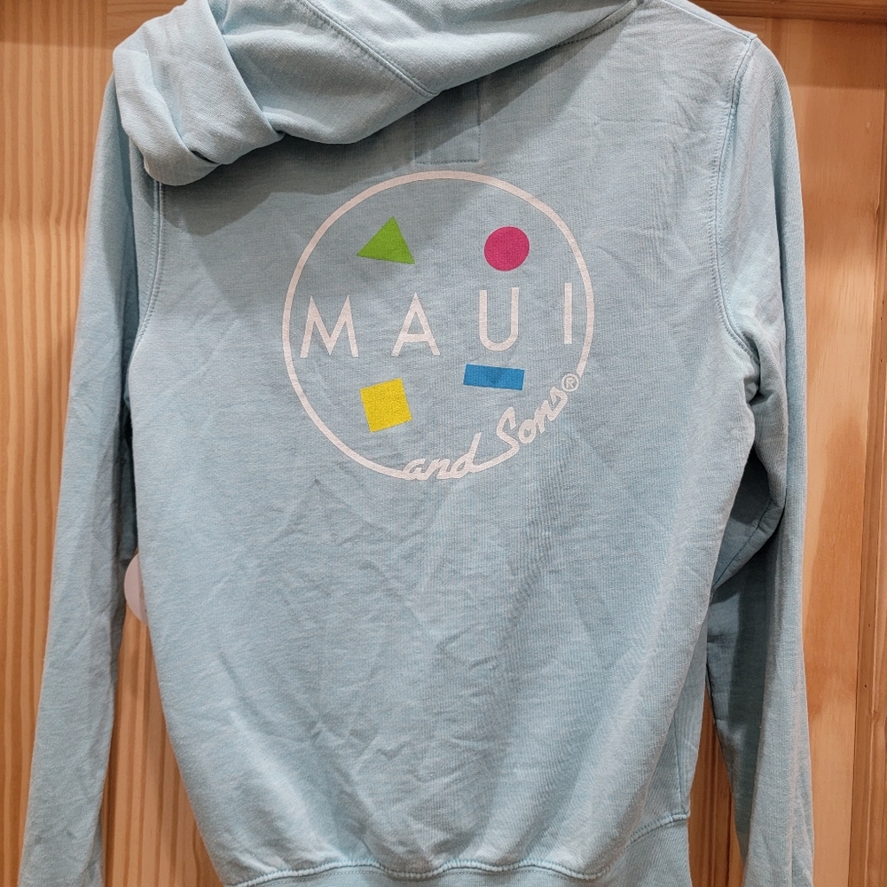 Nwt women's MAUI AND SONS HOODIE - light blue sz small